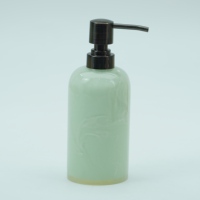 Distributeur de savon cylindrique en résine, accessoire de salle de bain pour la maison et l'hôtel