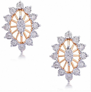 Pendientes de Diamantes Redondos Dorados Brillantes Maravillosos, los Más Vendidos, para Mujer, Joyería de Moda a un Precio Accesible - Product Image 3
