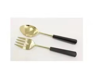 Durable Metal <b>Salad</b> Server Set Stainless Steel Serving <b>Tools</b> for Restaurants and Resorts - Product Image 3