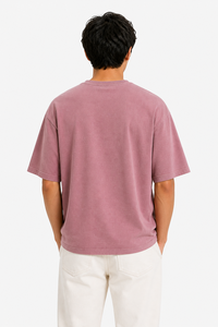 เสื้อยืดโอเวอร์ไซส์ผู้ชาย ผ้าฝ้ายพรีเมียม สีพื้น คอกลม นุ่ม ระบายอากาศดี ใส่สบาย เหมาะกับหน้าร้อน สไตล์สตรีทแวร์ - Product Image 3