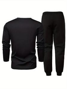 Ensemble de survêtement élégant et confortable en coton mélangé, idéal pour le streetwear, les superpositions, les voyages ou les tenues décontractées - Product Image 3