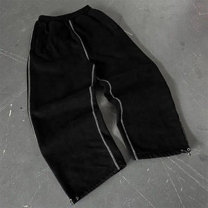 Pantalones Deportivos para Hombre, de Tejido Grueso, con Costuras en el Interior, Cintura Elástica y Dobladillo en el Bajo - Product Image 3