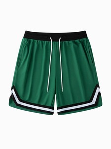 Custom Printed Logo Front Plaid <b>Pattern</b> Basketball <b>Shorts</b> Drawstring Closure Anti-Wrinkle Quick Dry 100% Polyester <b>Mens</b> - Product Image 4