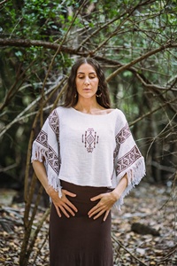 Factory Price Womens Boho Hand Block Print Cotton Tunic Nomadic Blouse Ethical <b>Festival</b> Clothing Lightweight <b>Top</b> - Product Image 3
