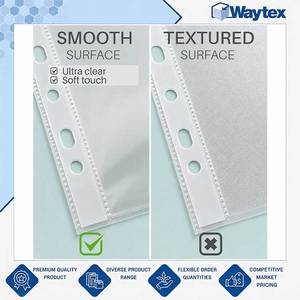 Best Selling Outstanding Quality Clear Transparent Color A4 Clear Smooth Punched Pockets 50 Microns for Daily Office Use - Product Image 4
