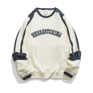 เสื้อสเวตเชิ้ตคอกลมโอเวอร์ไซส์สำหรับผู้ชาย สีพื้น ผ้าฝ้ายถัก ทรงลำลอง ใส่สบายในฤดูใบไม้ร่วง แขนยาว ทรงปกติ - Product Image 5