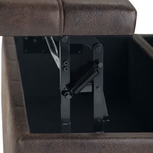 Harrison angosciato marrone tavolino da caffè portaoggetti Ottoman & categoria di prodotto - Product Image 4