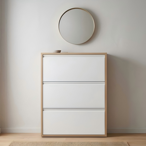 Metal Shoe Storage Cabinet with Adjustable Shelves, Modern Shoe <strong>Cupboard</strong> for Home Furniture Sets - Product Image 3