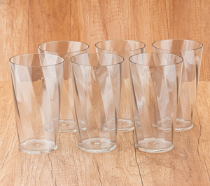 Twister <b>Glasses</b> <b>Plastic</b> 300ml Unbreakable Premium Quality Unisex Hand Wash Only Pack of 6 - Product Image 6