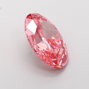 Diamant CVD rose vif fantaisie de 1,84 carat, de forme ovale modifiée, de luxe, cultivé en laboratoire, clarté VS1, polissage excellent, diamant non monté - Product Image 4