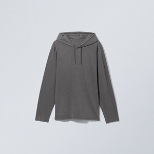 Muestra Gratis Sudadera con Capucha para Hombre, Corte Atlético Relajado, Estilo Crossover, Lisa Teñida - Product Image 5