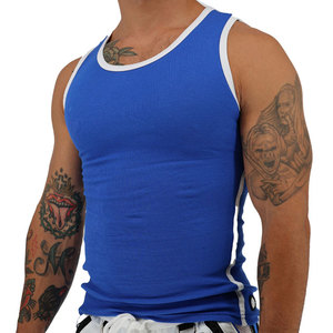 Camiseta sin mangas de baloncesto 100% algodón, deportiva, transpirable, 180 g/m², ligera, ideal para verano, anti-bolitas, para culturismo. - Product Image 2