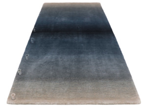 พรมปูพื้นลายทางสีเขียวอมฟ้าเบจ ดีไซน์ทันสมัย ผลิตด้วยมือ 100% วิสโคส เป็นมิตรกับสิ่งแวดล้อม กันลื่น บางเบา ไล่เฉดสี สำหรับใช้ในบ้าน - Product Image 6