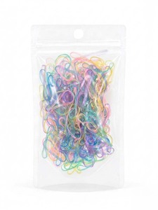 Élastiques à cheveux ronds en TPU Uniband, transparents, perlés, élastiques, de haute qualité, écologiques, unisexes, fabriqués en Corée, pour usage quotidien, décontractés, emballés en sachet OPP - Product Image 2