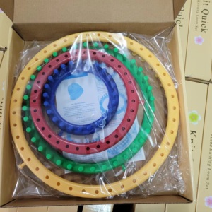 Telar de tejer HC0045 con aguja de ganchillo, juego de telar de tejer rápido circular, kit de manualidades de plástico duradero - Product Image 5