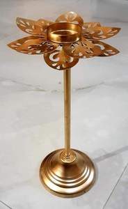 Candelabro de Metal de Lujo para Decoración del Hogar, Candelabro de Latón Grande para Velas, Recipiente para Velas - Product Image 3