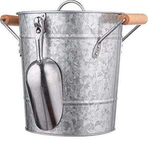 Set of 4 Stainless Steel Bar Tools MOP Design Eco-Friendly <b>Ice</b> <b>Bucket</b> Party Double Wall Insulated Hotel Restaurant <b>Table</b> Top Use - Product Image 5