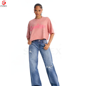 T-shirt court décontracté et écologique pour femme – Doux et respirant, idéal pour le printemps/été, le streetwear, les tenues décontractées et les sorties shopping du week-end - Product Image 4