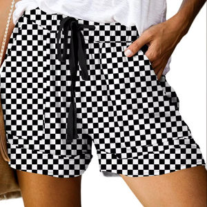 Pantalones cortos para hombre con estampado de palmeras, cintura elástica con cordón, para verano, playa, vacaciones, informales, coloridos, camisa blanca, para hombre, verano - Product Image 1