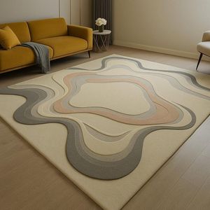 Moss Micro Landscape Handtufted Pure Wool Rug High Low Pile Forest Floor <b>Mat</b> for Botanical Bedroom - Product Image 2