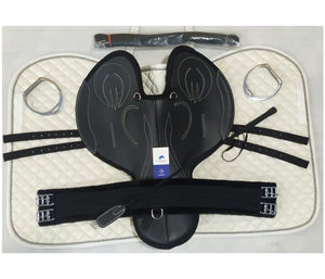 Matériaux de qualité, selle d'entraînement synthétique durable pour chevaux, ensemble complet, selle de course BLUHORSE pour l'entraînement et la compétition - Product Image 4