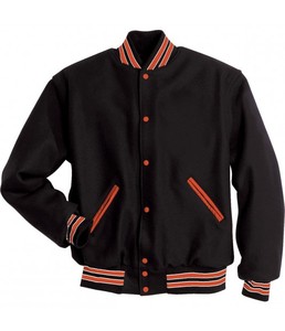 Stonefield Manufacturing Unisex Hooded Varsity Jacket Waterproof Windproof 100% Wool Thick Winter Streetwear Color <b>Block</b> - Product Image 1