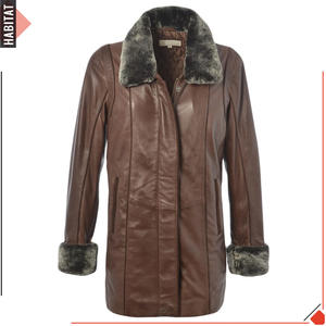 Abrigo largo súper cuero de grano completo para mujeres Hecho en Pakistán Fabricación OEM ODM Diseños personalizados - Product Image 1