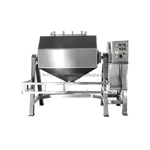 Mélangeur octogonal en acier inoxydable robuste, mélangeur automatique à engrenages, machine à mélanger les poudres sèches, produits chimiques, aliments, capacité de 500 L - Product Image 1