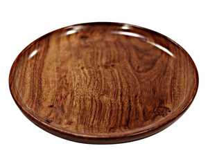 Planche de service ronde en bois d'acacia naturel, plateau de service alimentaire en bois, planche à charcuterie, plateau à fromage, assiette de dîner, cuisine - Product Image 1