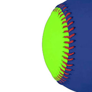 Luminous <b>Baseball</b> Training <b>Ball</b> Blue and Green with Red Stitching Solid Pattern for Outdoor Use - Product Image 5