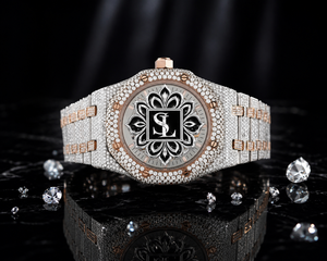 Montre haut de gamme sertie de moissanite |   Chronographe personnalisé Hip Hop |   Montre unisexe de luxe, mouvement à quartz, diamètre du boîtier 42 mm - Product Image 4