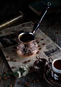 Cafetera de Metal Hecha a Mano para Cafeterías o Cocinas Domésticas, Adorno de Alta Calidad, Cafetera Pulida - Product Image 6