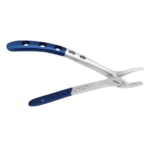 Forceps d'extraction dentaire bleu et argenté de qualité pour usage dentaire, forceps pour l'extraction des dents de lait - Product Image 5