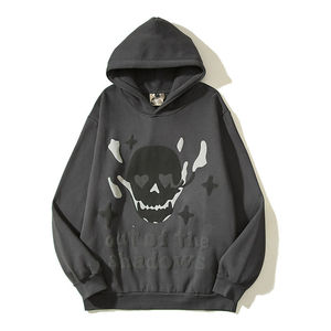 Sweat-shirt à capuche oversize unisexe en coton noir avec imprimé cœur True Love, style décontracté, impression silicone du logo avant, style automne - Product Image 4