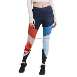 Taille haute 2024 personnalisé dernière conception colorée femmes portent des Leggings vêtements de sport sublimé imprimé Yoga Leggings - Product Image 6