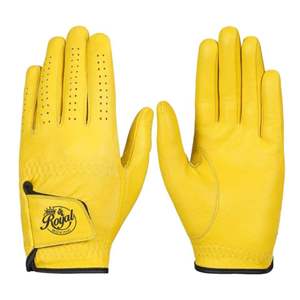 Gants de golf en peau de mouton de qualité supérieure, respirants, en cuir Cabretta et PU, matériau authentique haut de gamme, logo personnalisable pour les mains - Product Image 3