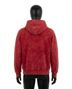 Sudadera con Capucha Personalizada para Hombre, Estilo Acid Wash, 100% Algodón, Transpirable, de Secado Rápido, 380g, Corte Regular, Color Sólido, Alta Calidad - Product Image 2