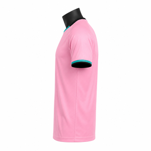 Camiseta de Fútbol Personalizada Unisex Rosa, Sublimada, Transpirable, de Malla, de Secado Rápido, de Poliéster, OEM, ODM - Product Image 4