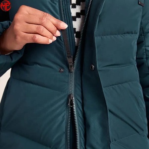 Veste longue matelassée pour femme, doudoune d'hiver à capuche, imperméable, coupe-vent, respirante, à manches longues, vêtement d'extérieur - Product Image 3