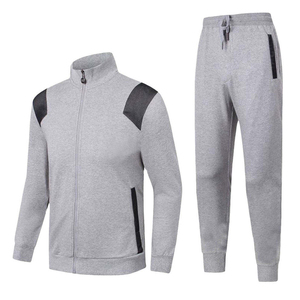 Survêtements de sport personnalisés haut de gamme pour hommes, ensembles en molleton deux pièces pour l'automne, décontractés, pour le jogging, la course à pied et l'entraînement, tenues de sport de haute qualité - Product Image 4