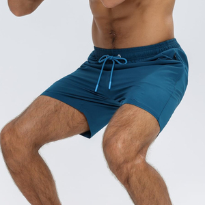 <b>Men</b> Solid Color Quick Dry Board <b>Shorts</b> Drawstring Waist Casual Swimwear <b>Short</b> Length Mid Rise 100% Polyester <b>Woven</b> Fabric - Product Image 3