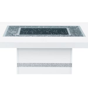 ARIYA WHITE BAR <b>TABLE</b> <b>and</b> <b>STOOL</b> <b>SET</b> Elegant Bar Furniture Collection - Product Image 3