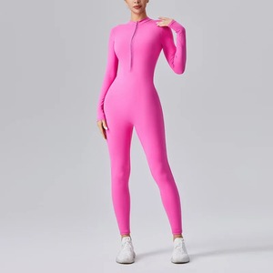 Half Zip Solid Anti-Bacterial Fitness Wear Suit Slim Fit Sportswear Sleeveless <b>Butt</b> <b>Lift</b> High Waist <b>Leggings</b> Shorts 5 Piece Yoga - Product Image 5