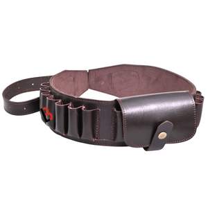 Bandoulière en cuir de vachette avec design croisé pour cartouches de fusil de chasse, imperméable et antivol avec protection RFID - Product Image 4