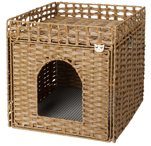 Jaula para Mascotas Artex HaiNam de Fibra Tejida, Cuadrada, Plegable, para Interiores, para Todas las Estaciones, Estilo Clásico para Perros - Product Image 1