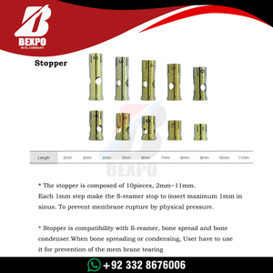 Kit de Elevación de Seno para Implantes Dentales, Juego de Instrumentos Hidráulicos para Elevación de Seno con Escariadores S, Tapones y Separadores de Hueso, Herramientas Quirúrgicas - Product Image 5