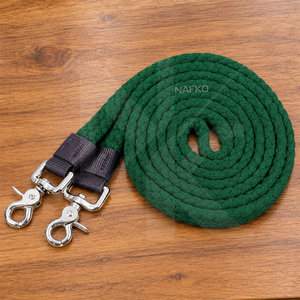 เชือกไนลอนถักคุณภาพพรีเมียม ยาว 2/3 เมตร นุ่ม ทนทาน สีสันตามสั่ง สำหรับม้า ใช้รัดบังเหียน มีตัวล็อคแบบหมุนได้ แข็งแรงทนทาน รับผลิตตามแบบ OEM - Product Image 2