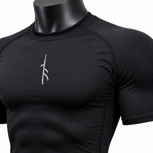 Camiseta de Compresión Personalizada para Hombre, Secado Rápido, Protección contra Rozaduras, Ropa Deportiva, Venta al Por Mayor OEM - Product Image 6