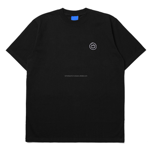 2024 vêtements décontractés hommes T-Shirts 100% coton lavage à l'acide goutte épaule surdimensionné Boxy T-Shirts pour hommes - Product Image 2