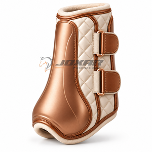 Botas elegantes para cepillar el pelaje del caballo que proporcionan una cómoda cobertura para las patas, movimiento flexible y un cierre seguro para la equitación. - Product Image 5